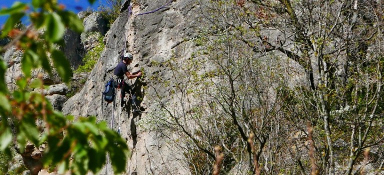 De nouvelles voies d'escalades équipées